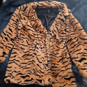 Forever 21 Tiger Faux Fur Coat